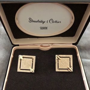 Vintage gold Swank cuff links